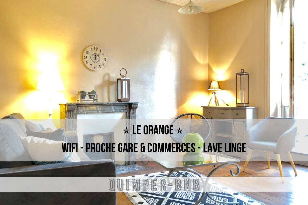 Le Orange - Confort - Wifi - Entre Gare Et Centre Quimper Exterior foto
